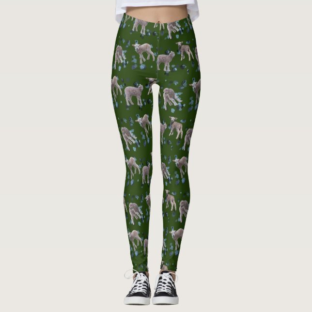 Leggings Lamb Frenzy (Verde Escuro) (Frente)