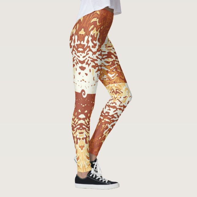 Leggings Laranja Abóbora Opostos se Atraem (Direita)