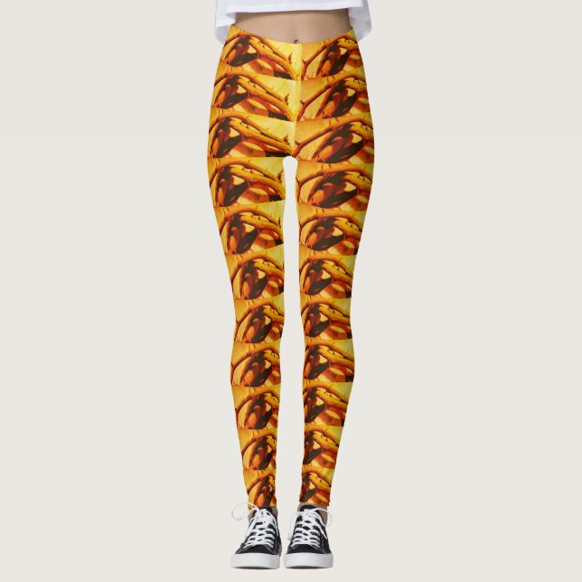 Leggings laranja-AMARELO (Frente)