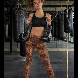 Leggings Laranja De Neon Elétrico - Legal