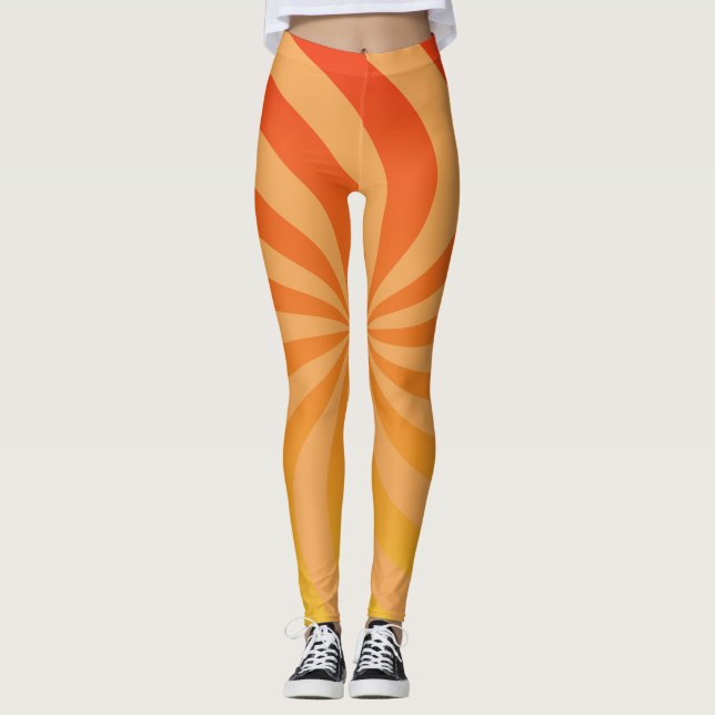 Leggings Laranja Explosão Solar (Frente)