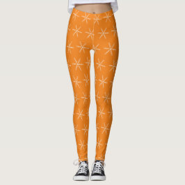 Leggings Laranja Floco de Neve Básico