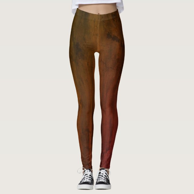 Leggings Laranja Queimadas (Frente)
