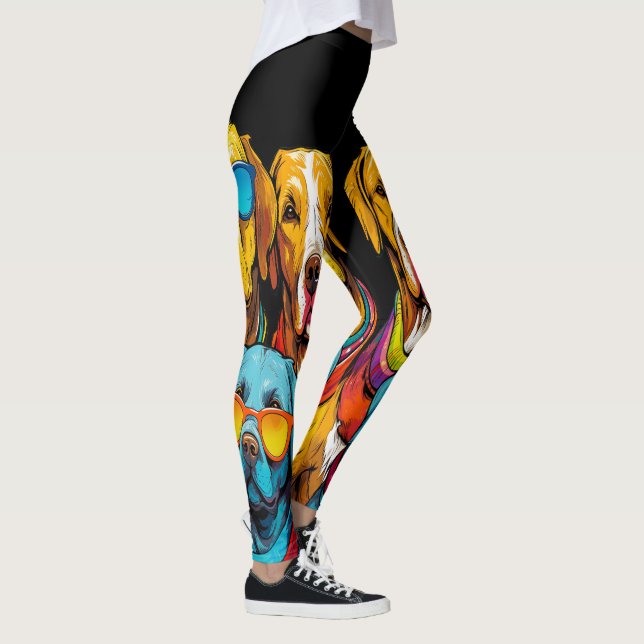 Leggings legal de Cães - Divertido (Direita)