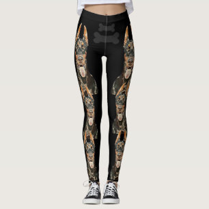 Leggings Legal do Doberman Pinscher Negra