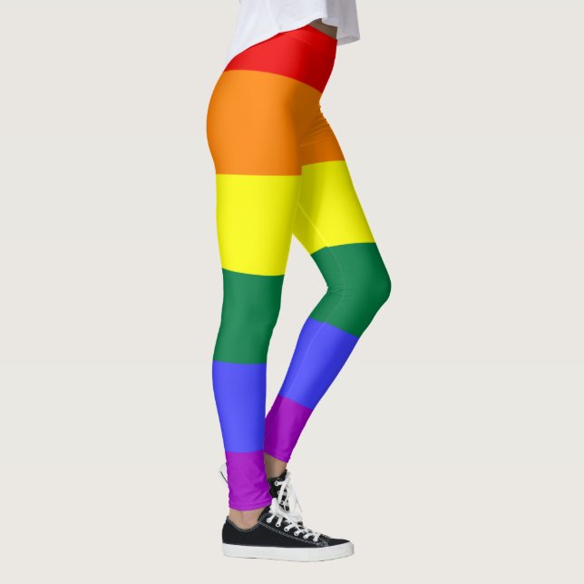 Leggings legal do impressão do arco-íris (Direita)