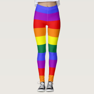 Leggings legal do impressão do arco-íris