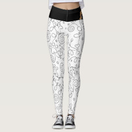Leggings Leve Seu Cachorro Para Trabalhar/ Dia De 