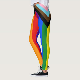 Leggings LGBTQ & Orgulho - Bandeira do Progresso A
