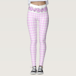 Leggings Lilac Check