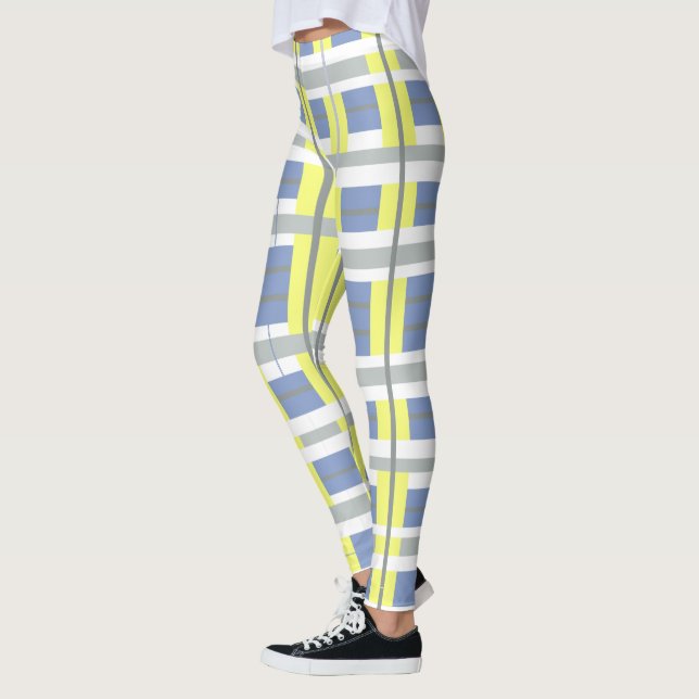 Leggings Listradas com Linhas de Cores Pastel Funk (Esquerda)