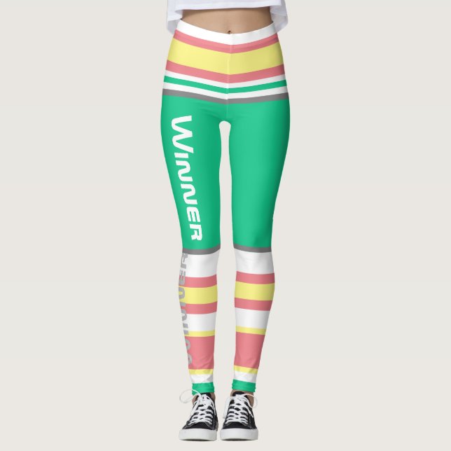Leggings Listras Funky Vencedor de Poder (Frente)