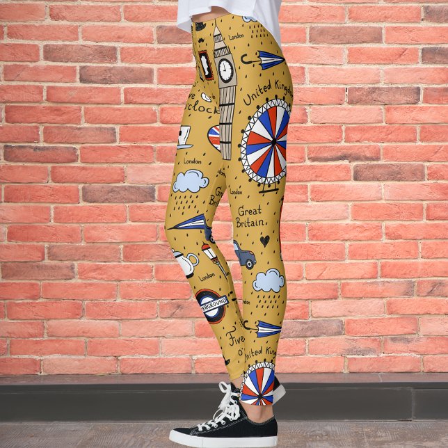 Leggings London Doodles (Criador carregado)