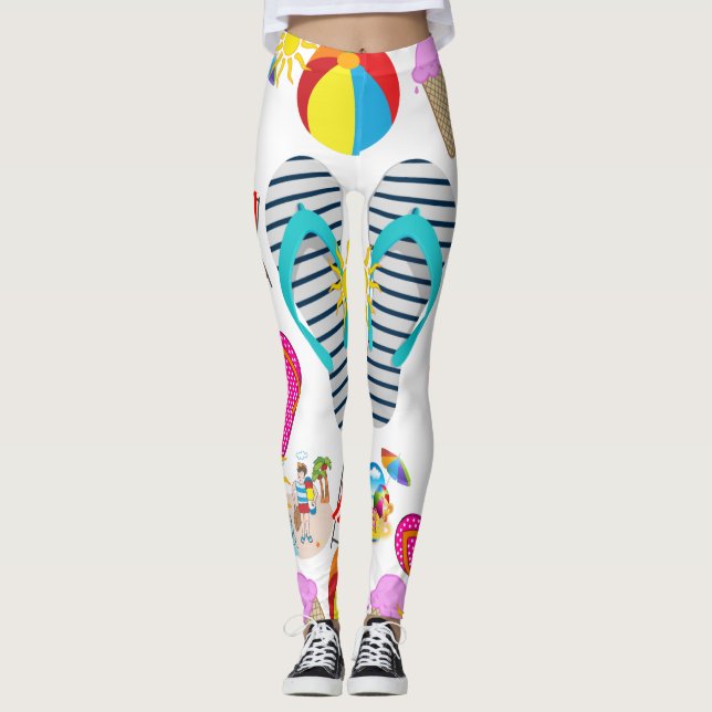 Leggings Long Beach Summer (Frente)