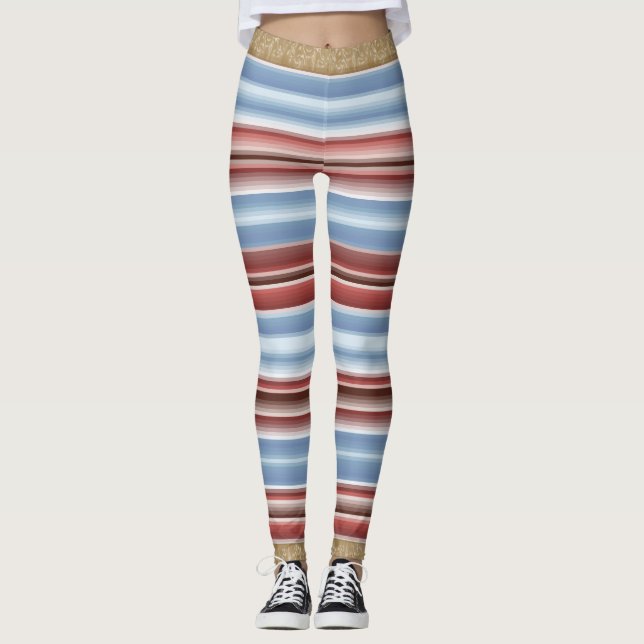Leggings Longas Listras Fofas (Frente)