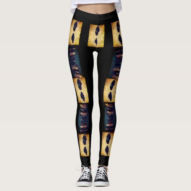 Leggings Luv U ❤️ Luv Me por dalDesignNZ (Frente)