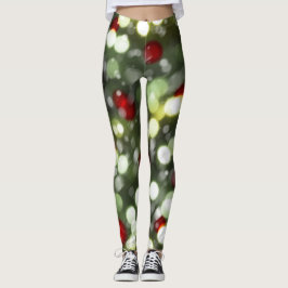 Leggings Luzes de Natal com Neve