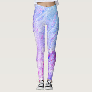 Leggings Marble Azuis Incríveis