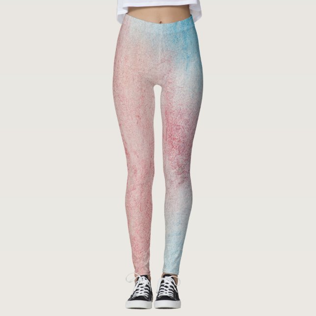 Leggings Marble de Aquarela (Frente)