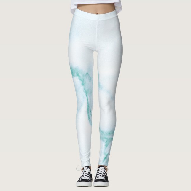 Leggings Marble Turquoise (Frente)