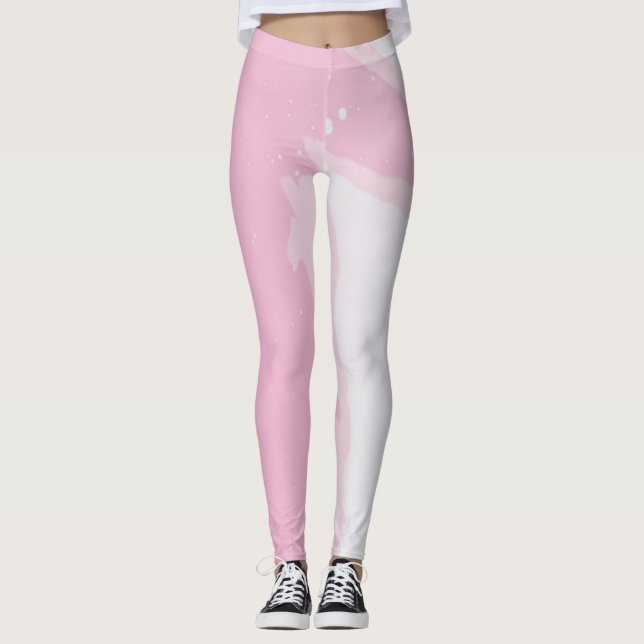 Leggings mármore coloridas (Frente)