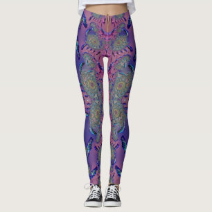 Leggings ~mauve azul verde 3D ~ Original
