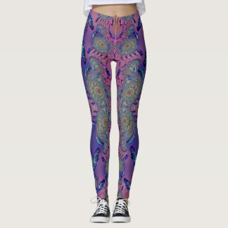 Leggings ~mauve azul verde 3D ~ Original