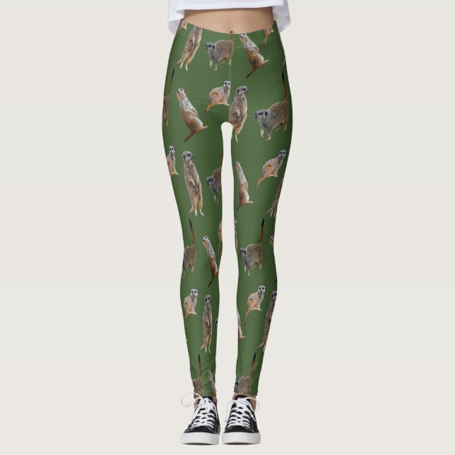 Leggings Meerkat Frenzy (Verde) (Frente)