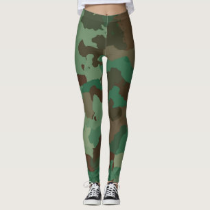 leggings militares de camuflagem