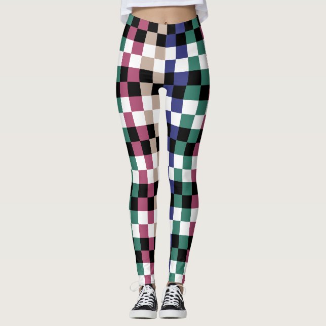 Leggings mit buntem Geflecht (Frente)