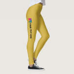 Leggings modelo Douradas Adicionar o nome do logot<br><div class="desc">Adicione Seu Logotipo De Texto Aqui Leggings De Modelo De Cor Dourada Elegante Moderna.</div>