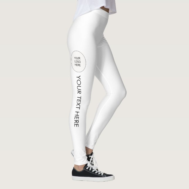 Leggings Modelo modernas adiciona seu nome ao logo (Direita)