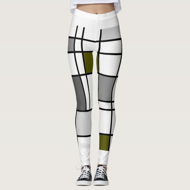 Leggings Mondrian inspirado 3 (Frente)