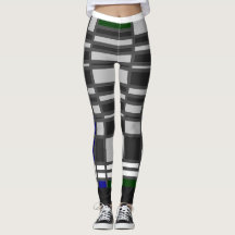 Leggings Mondrian Inspirado 3 [Cor no Verso]