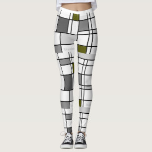 Leggings Mondrian inspirado 4