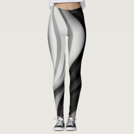 Leggings monocromáticas de ondas