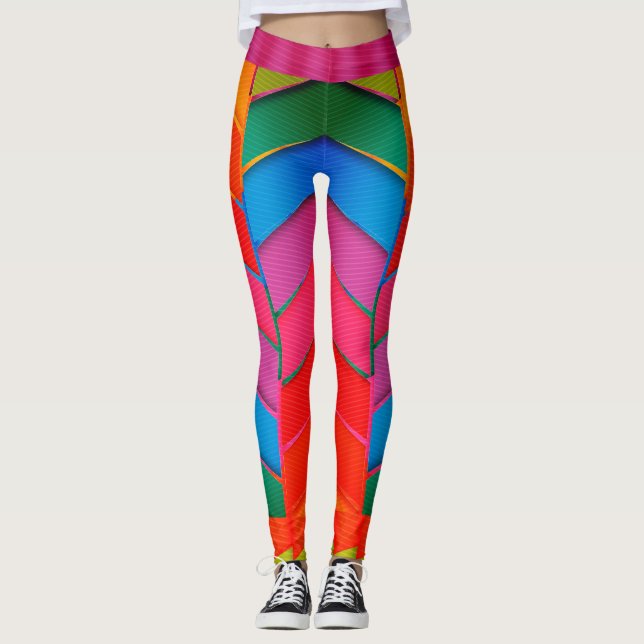 Leggings multicolores moveis (Frente)