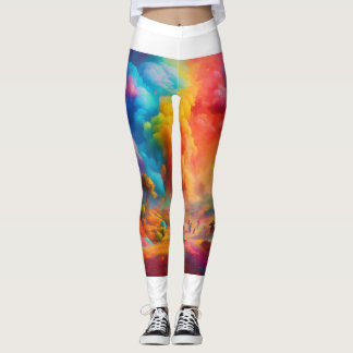 Leggings multicolores vibrantes