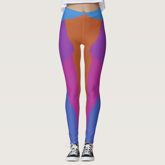 Leggings multicoloridas (Frente)