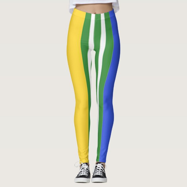 Leggings multicoloridas (Frente)