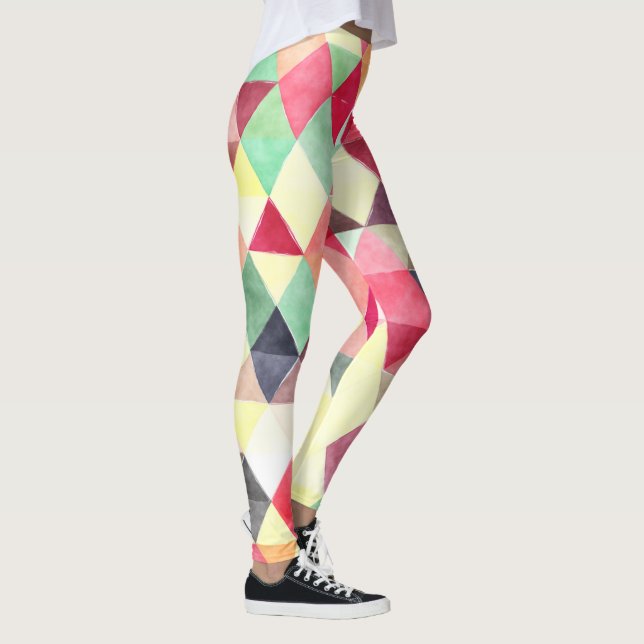Leggings multicoloridas do Harlequin (Direita)