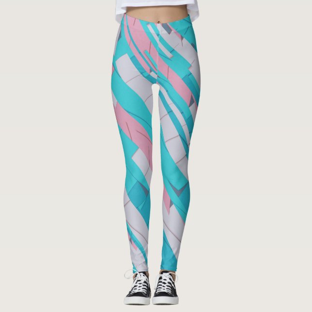 Leggings multiImpressão de padrão Abstrato colorid (Frente)