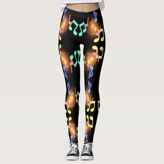 Leggings musicais (Frente)
