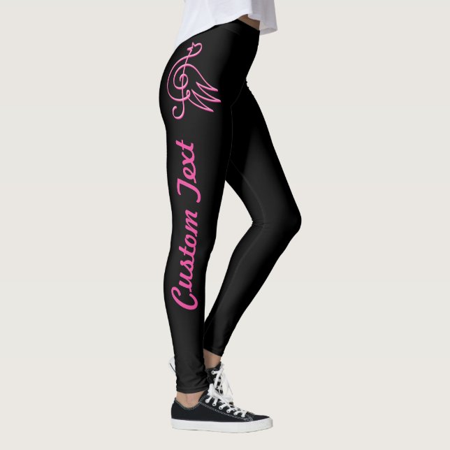 Leggings musicais cor-de-rosa (Direita)
