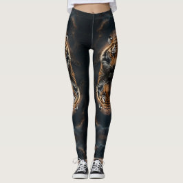 Leggings nebulosas de tigres místicos