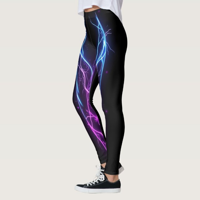 Leggings Neon Energy Flow para Academia e Atividad (Esquerda)