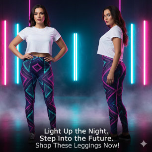 Leggings Neon Pulse Geometry