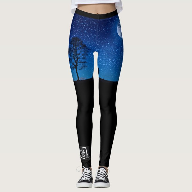 Leggings NIGHT SKY MOON (Frente)