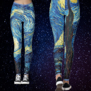Leggings Noite Estrelada Arte Fina Van Gogh