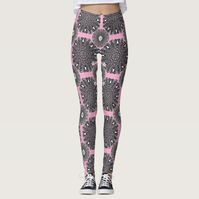 Leggings "O Toque do Infinito" (monocromático) (Frente)